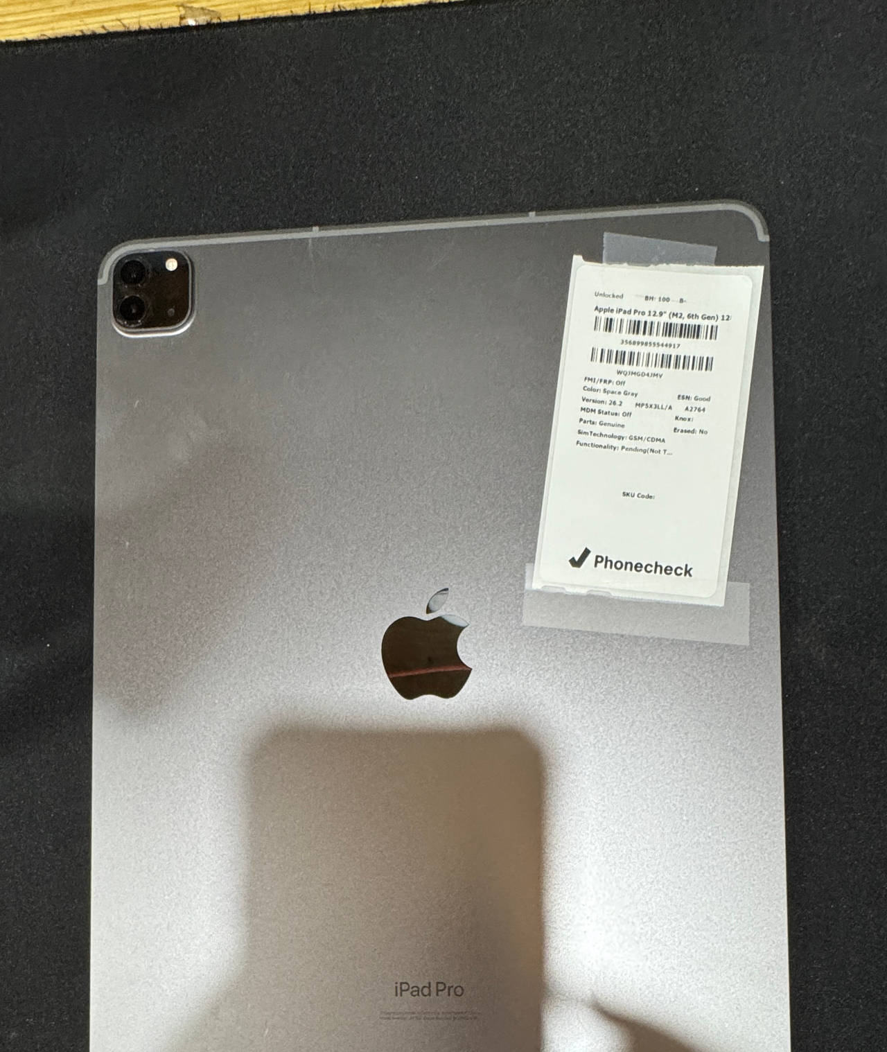 Apple iPad Pro 12.9-inch (6th Gen, M2) 128GB Cellular Space Gray