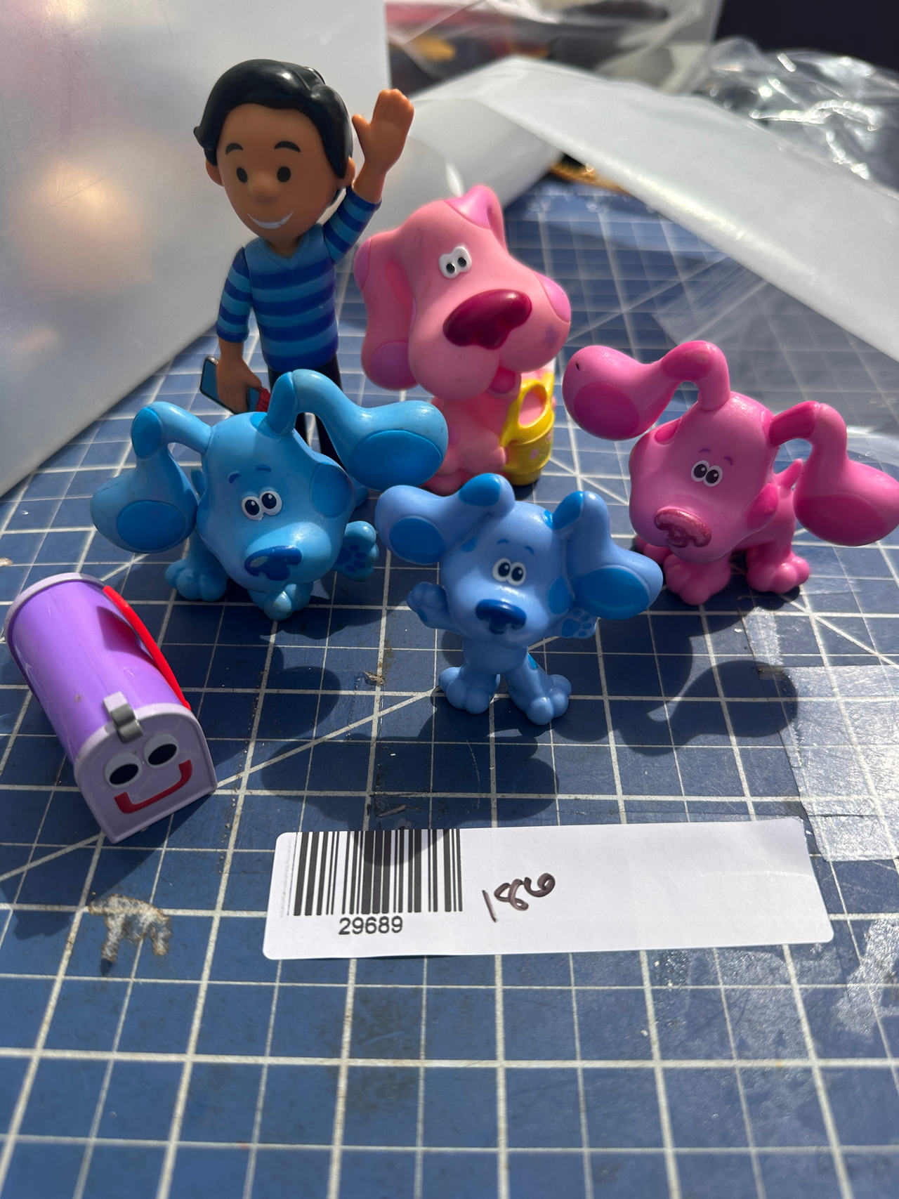 Blue's Clues vintage figure playset Magenta vtg. 186-89