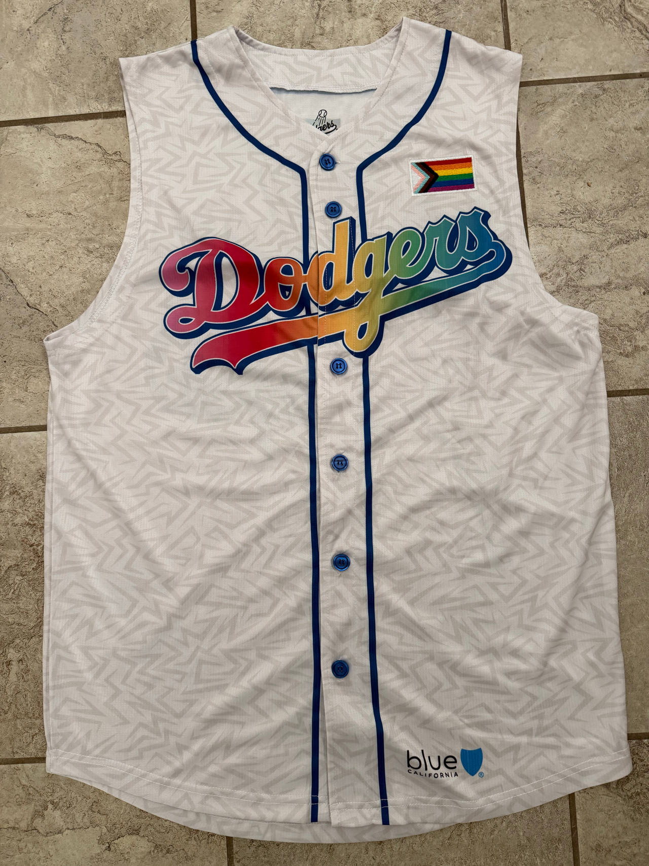 Los Angeles Dodgers Pride Night Sleeveless Jersey Size M