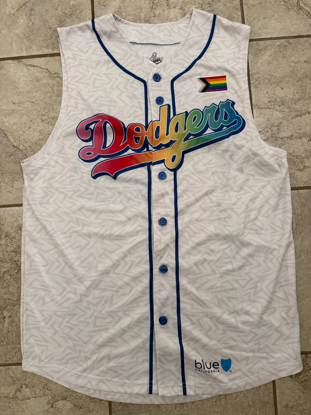 Los Angeles Dodgers Pride Night Sleeveless Jersey Size M