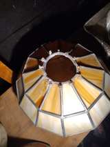 Vintage Slag Glass Panel Lamp Shade - Image 1