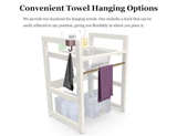 Bathroom Sink for Kids, Adjustable Height Small Sink with Solid Wood Stand - Image 2