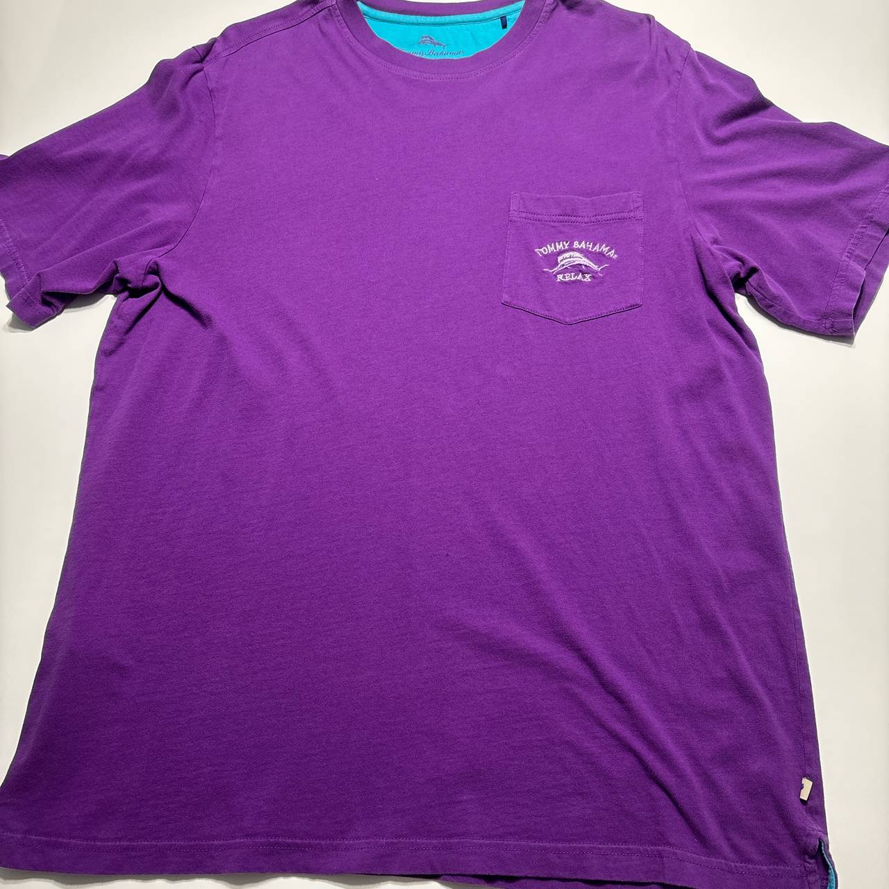 Tommy Bahama Relax Purple Pocket T-Shirt