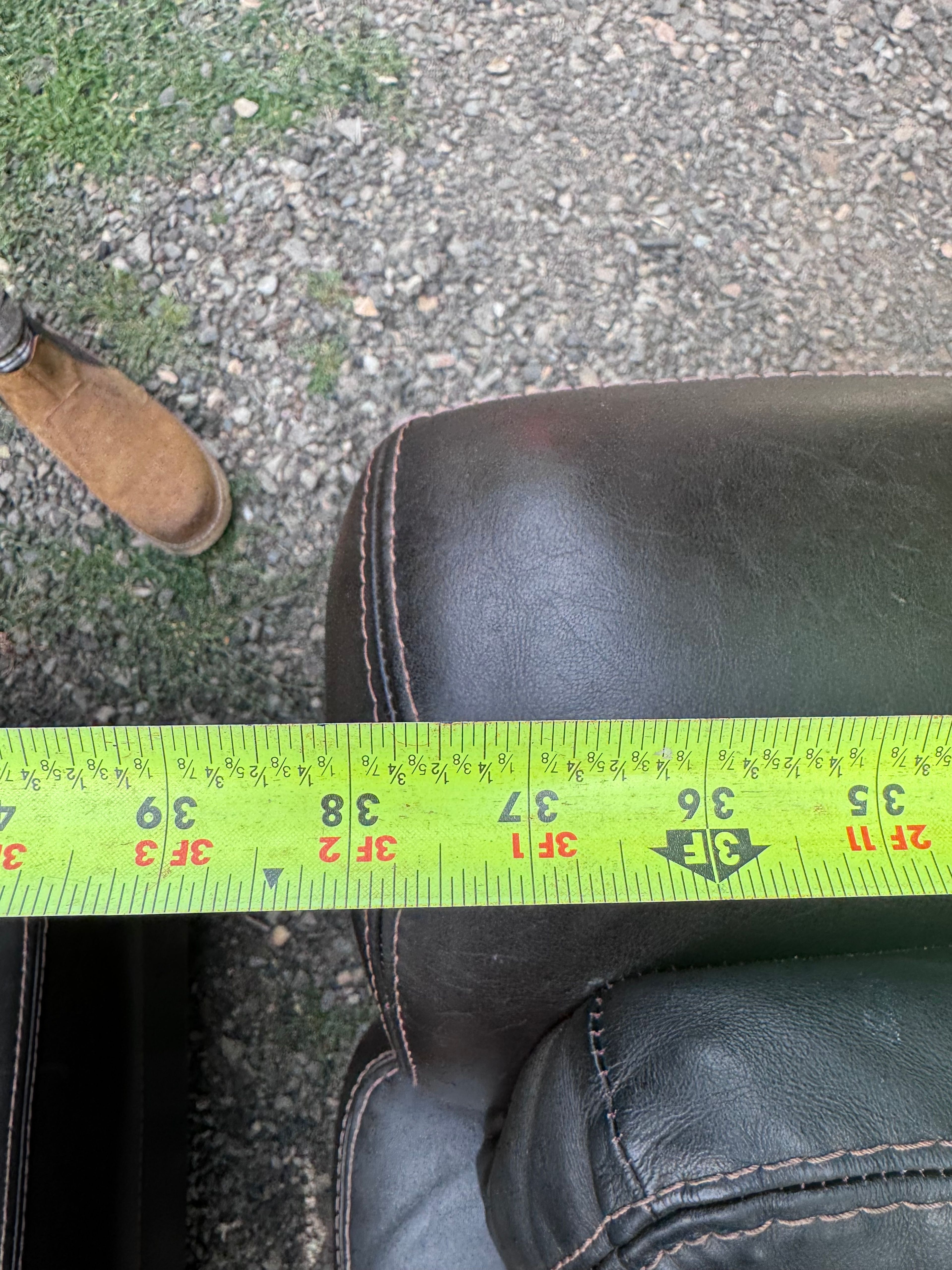 Leather Armchair and Ottoman Set - Image 4