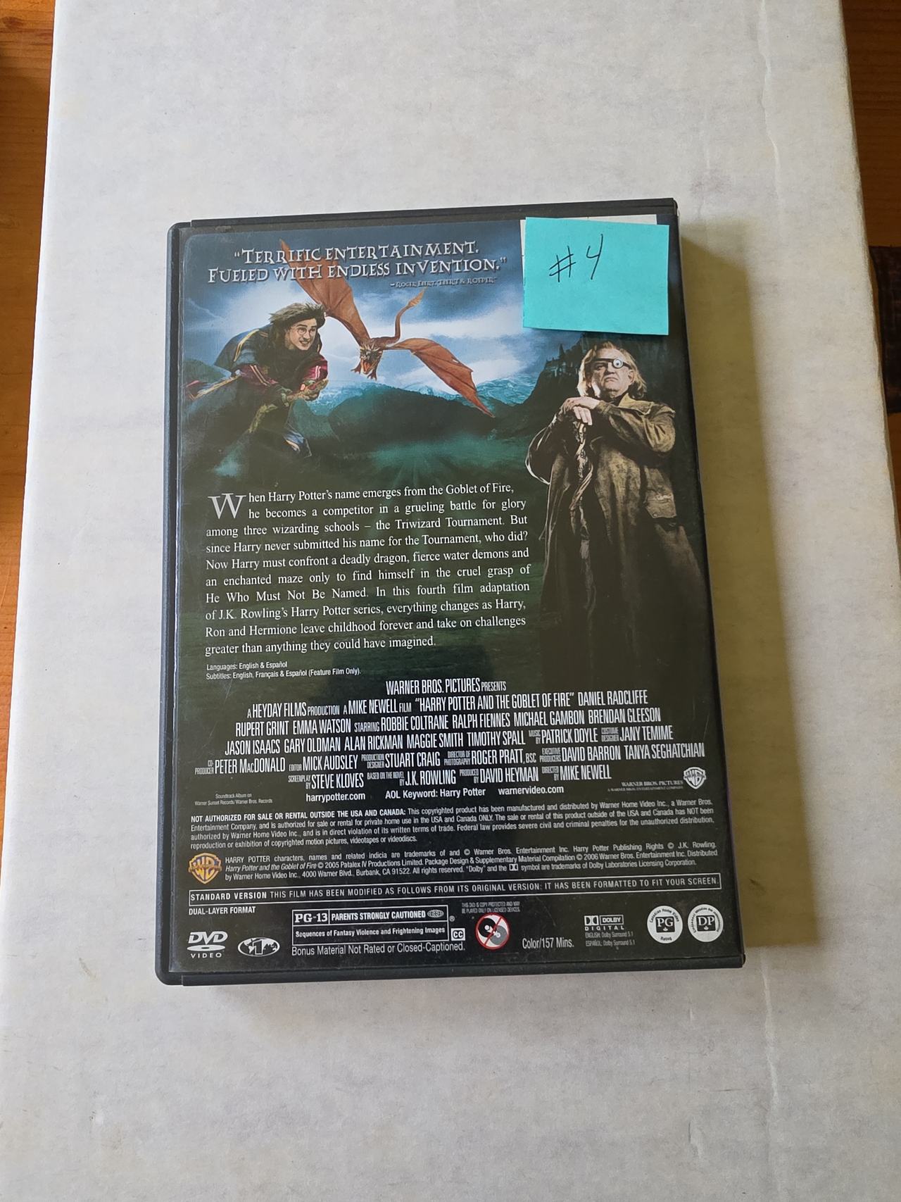 Harry Potter and the Goblet of Fire DVD