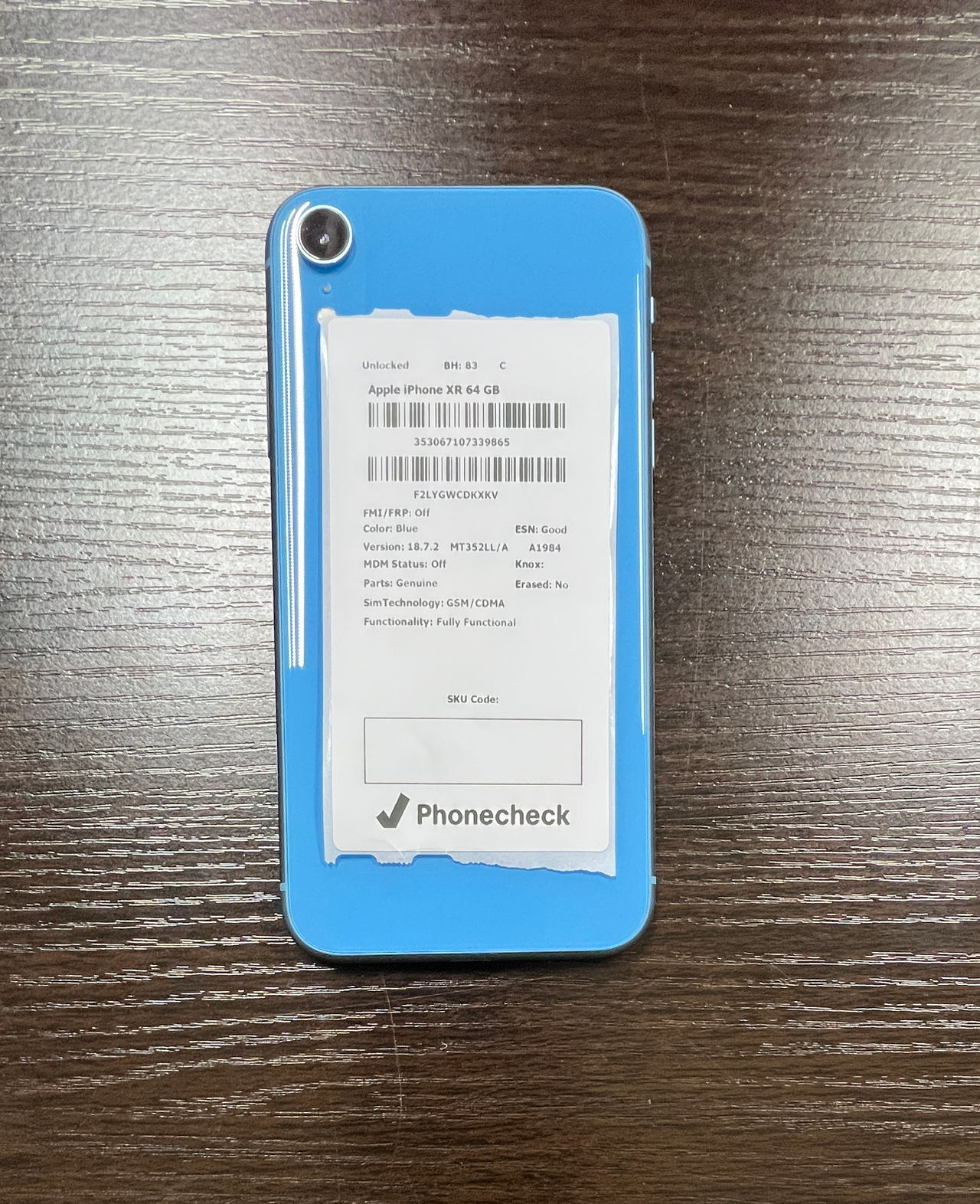 Apple iPhone XR 64GB Blue