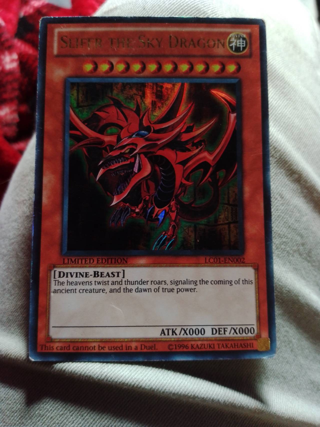 Yu-Gi-Oh! Slifer the Sky Dragon - LC01-EN002 - Ultra Rare - Limited Edition