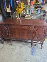 Antique Jacobean Revival Sideboard Buffet - Image 2