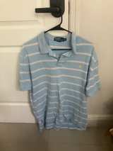 Ralph Lauren Polo Shirt Blue White Stripe - Image 1