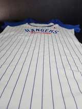 New Era Texas Rangers Women's Pinstripe Raglan T-Shirt - Image 5