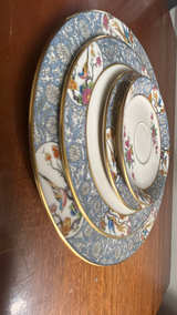 Lenox Ming Birds Black Backstamp Dinner Plate Set of 4 Mede in USA - Image 5
