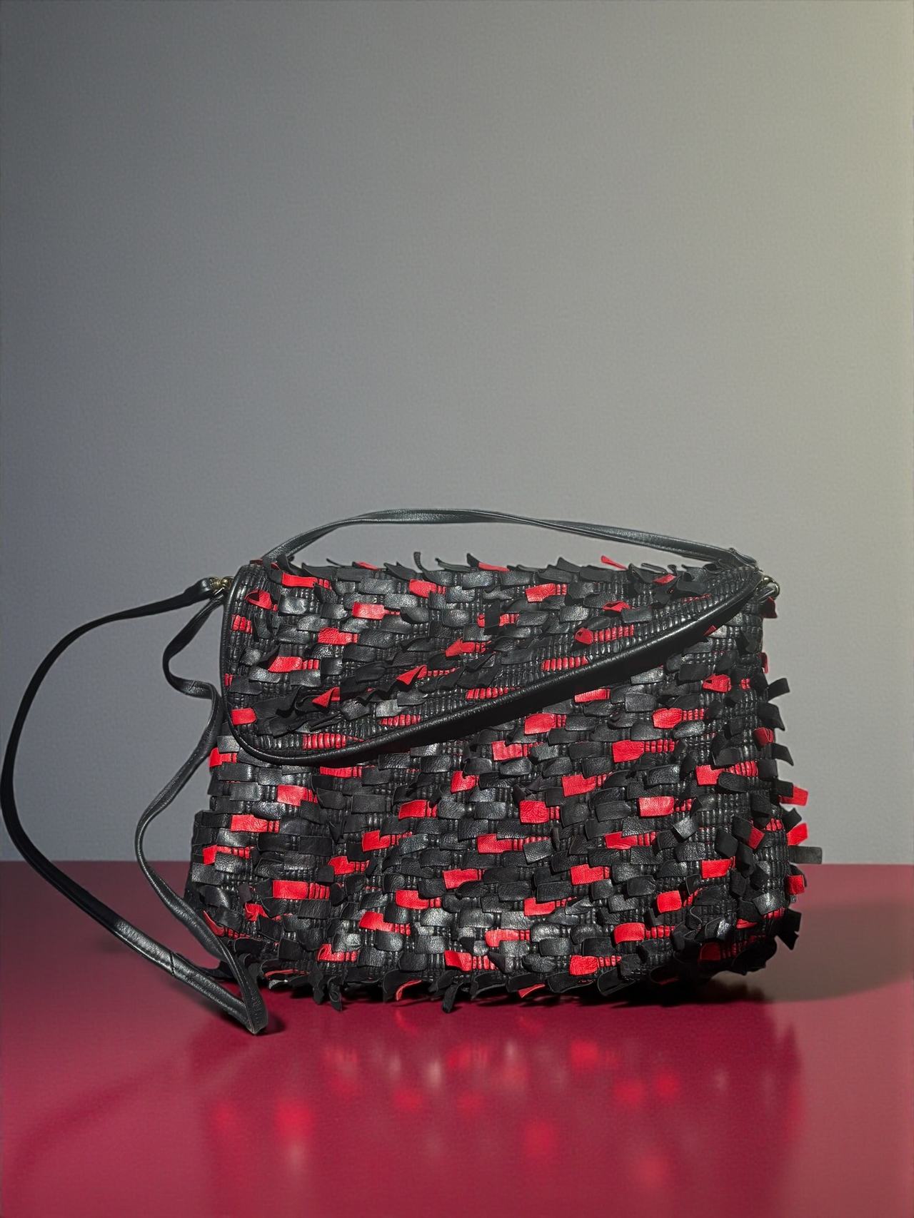 East West Designs 92 Urban Collection Woven Leather Bag