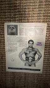 Vintage 1971 WWWF Ivan Koloff Madison Square Garden Wrestling Program Insert - Image 2