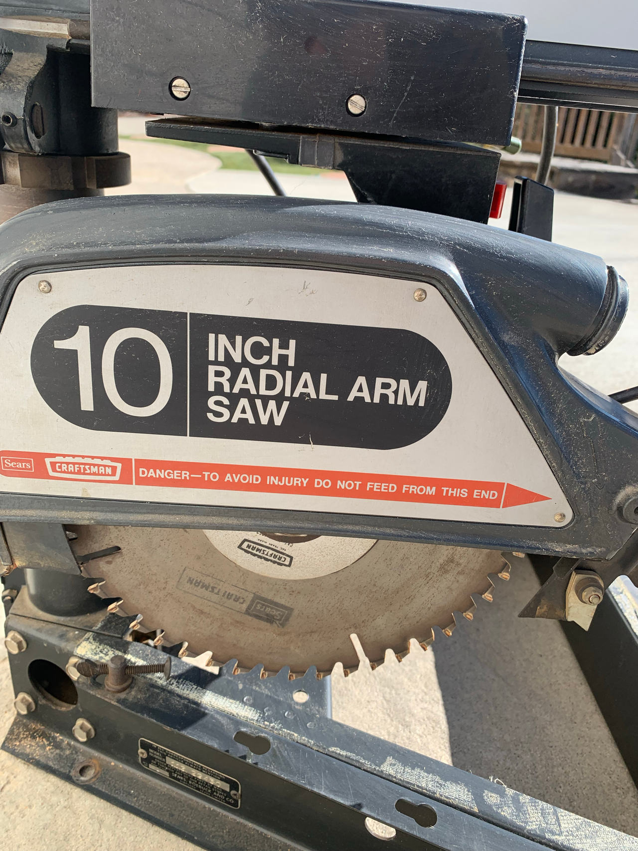 Craftsman 10 Inch Radial Arm Saw