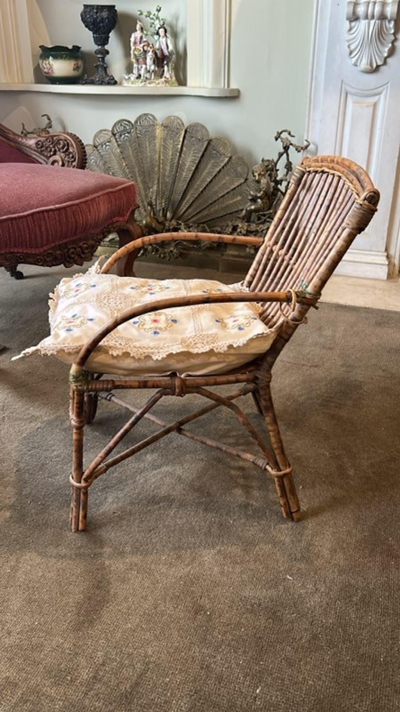Vintage Rattan Armchair