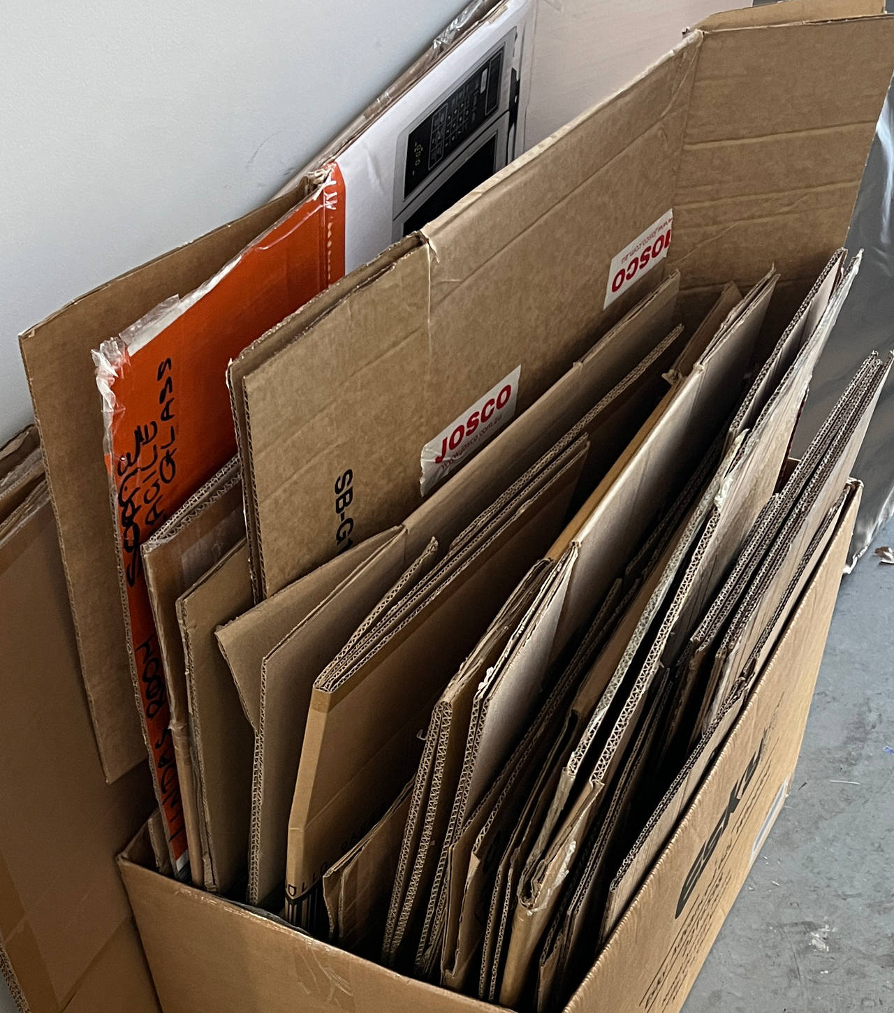 Assorted Cardboard Moving Boxes