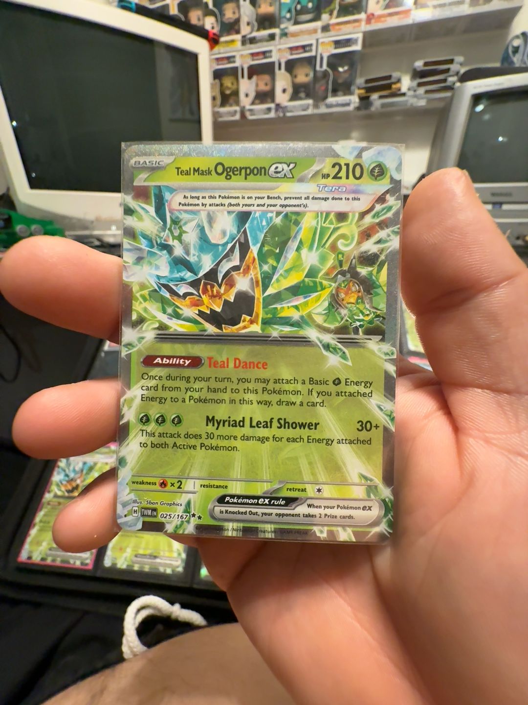 Pokemon TCG Teal Mask Ogerpon EX 025/167