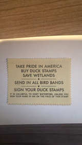 1988-1989 $10 Snow Goose Federal Duck Stamp RW55 artist signed CV$55 - Image 2
