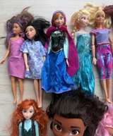 22 Doll Lot Disney Princess, Barbie, Moana, Frozen, Ariel, Tiana & More - Image 7