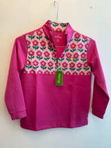 Masters Kids Girls XL Floral Quarter-Zip Pullover - Image 1