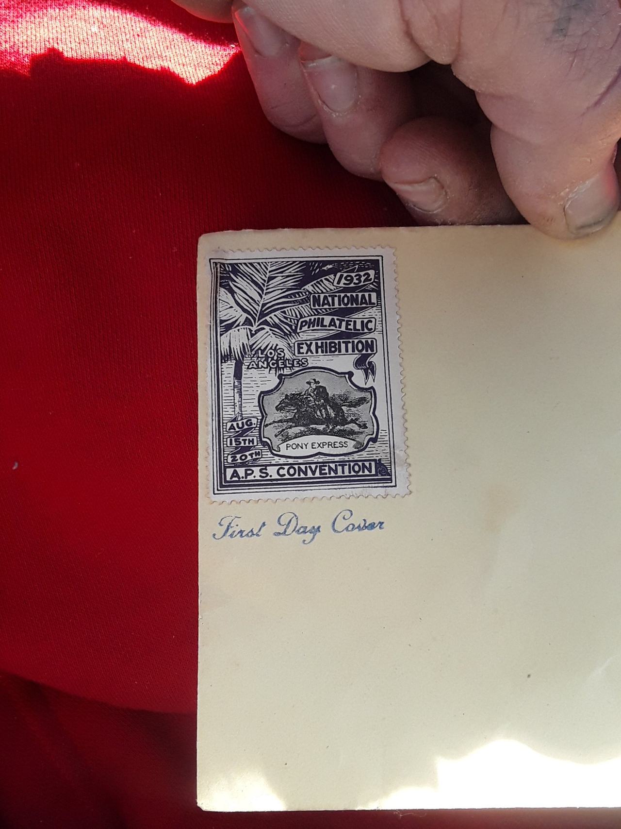 1932 National Philatelic Exhibition A.P.S. Convention Souvenir Label