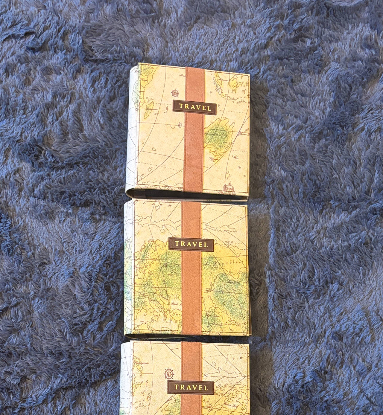 Vintage Map Travel Photo Albums