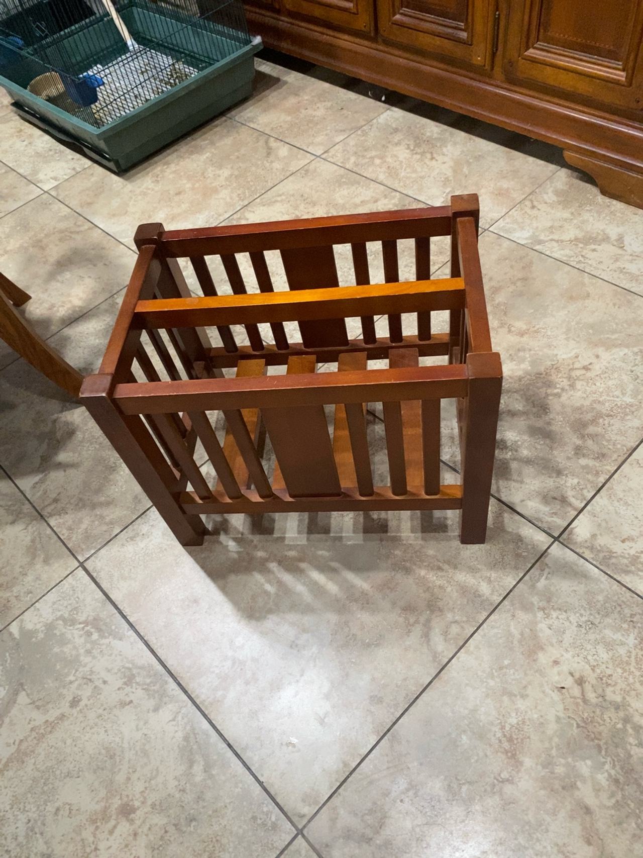 Mission Mahogany Magazine Rack