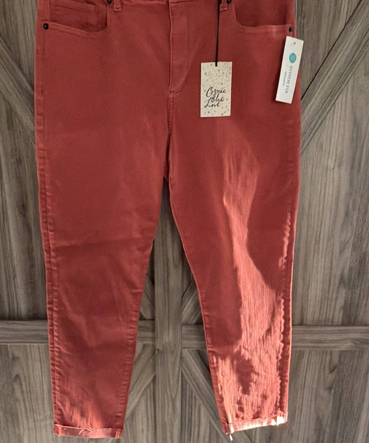 Cosmic Blue Love High Rise Skinny Pants size 33
