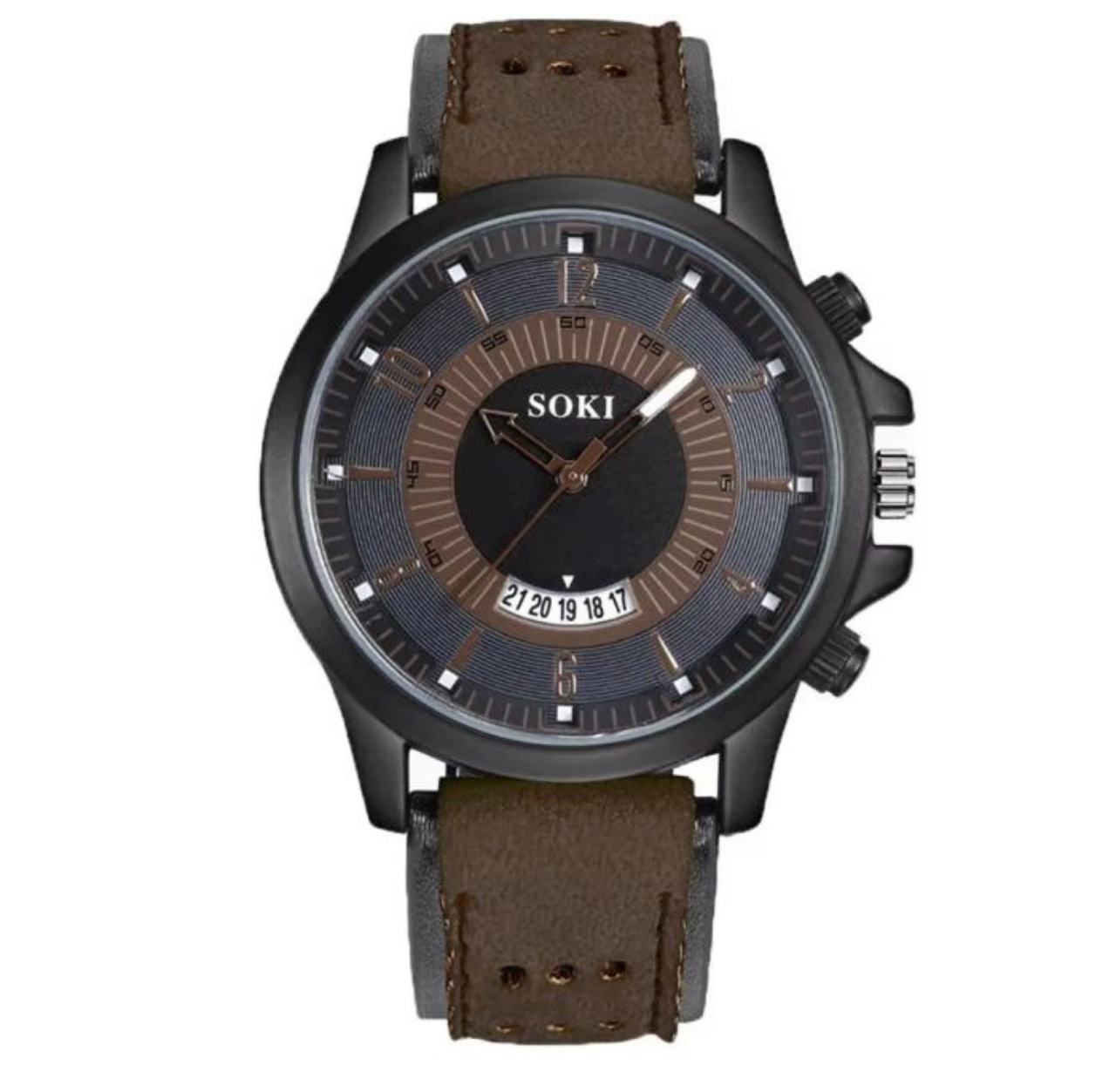 SOKI Military Sport Quartz Watch with Date Display Inv# 3018