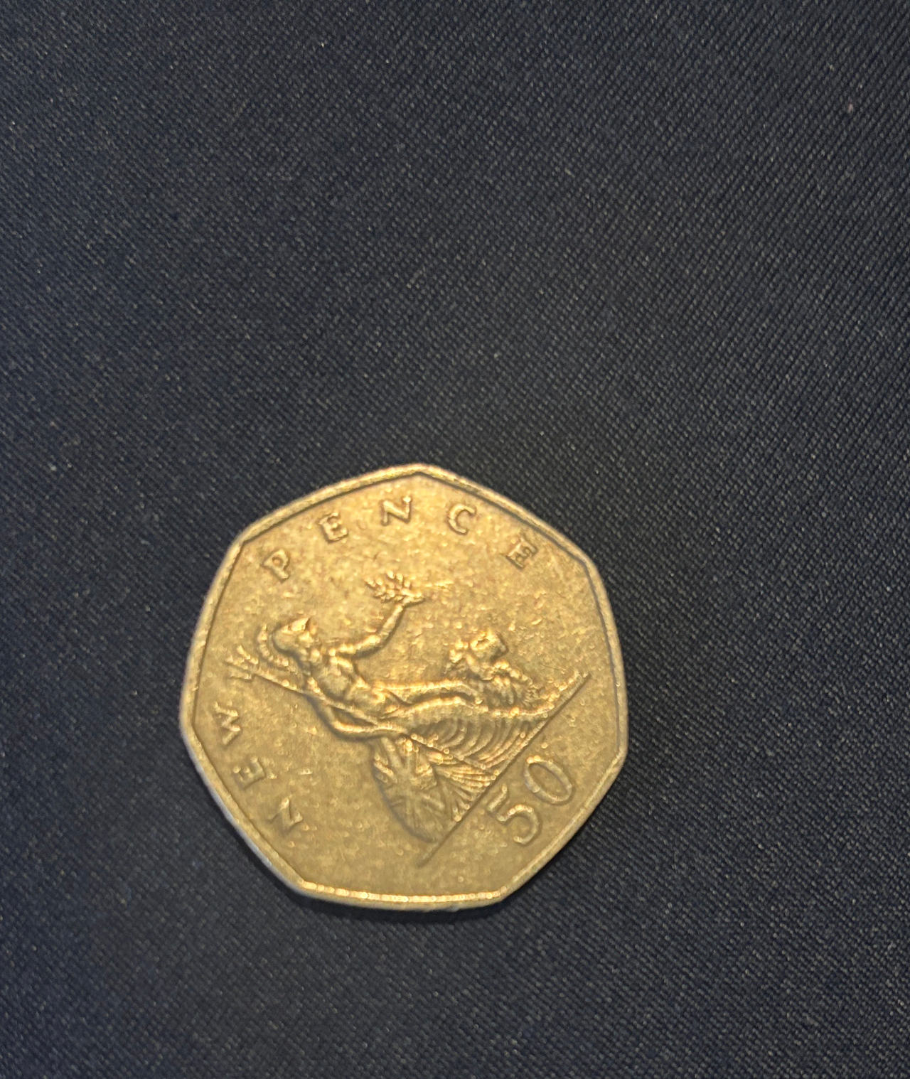 United Kingdom 50 Pence Britannia Coin (1969-1981)