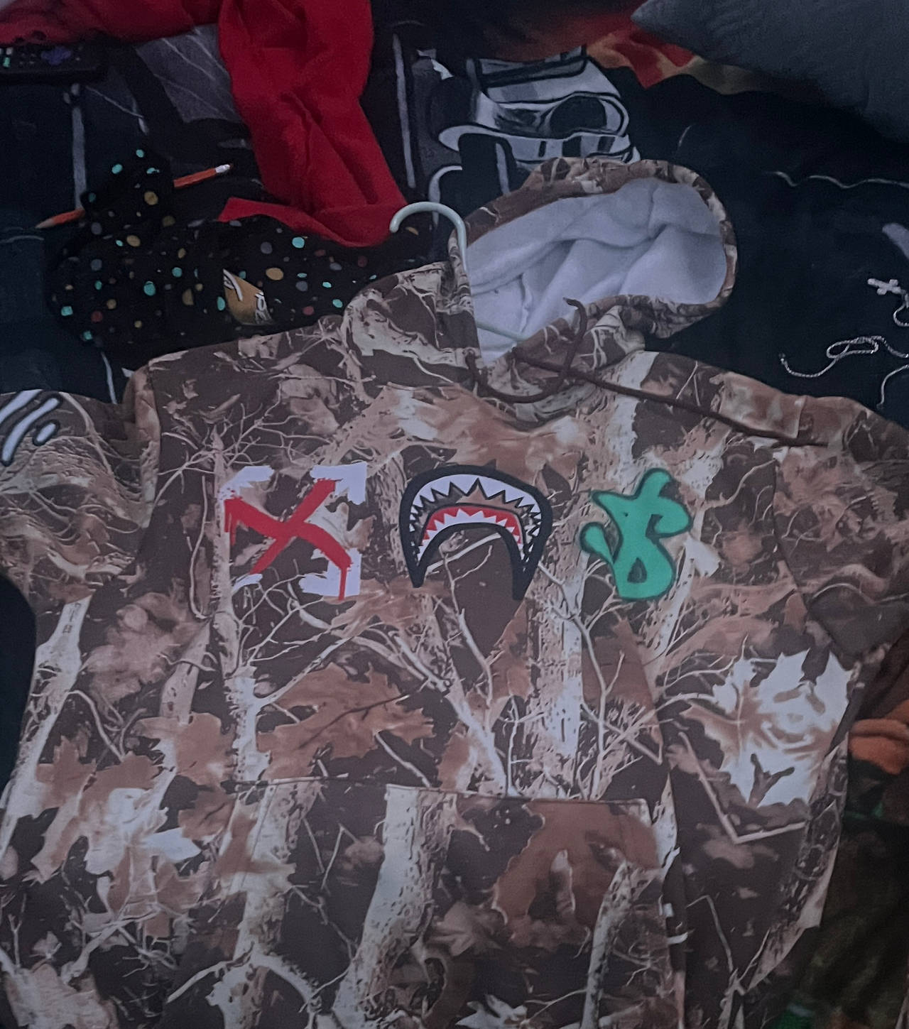 BAPE Real Tree Camo Shark Hoodie
