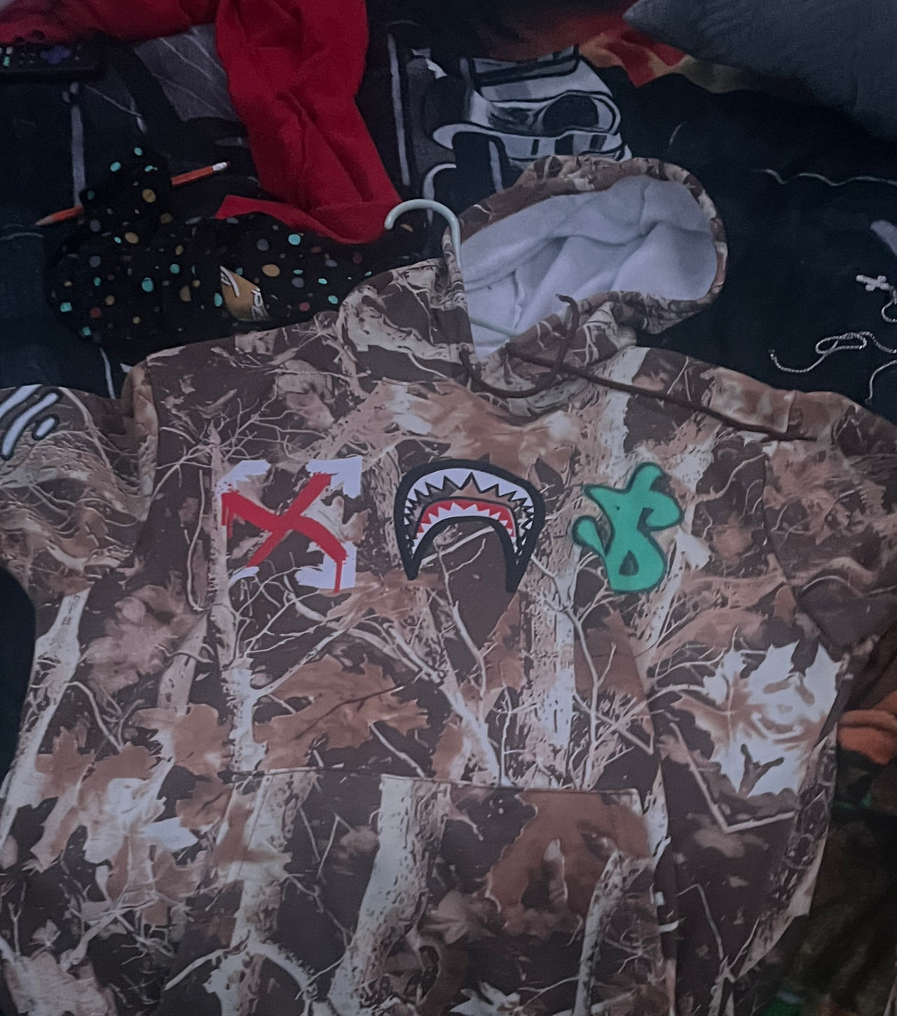BAPE Real Tree Camo Shark Hoodie