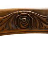 Vintage Carved Wood Vanity Stool - Image 6
