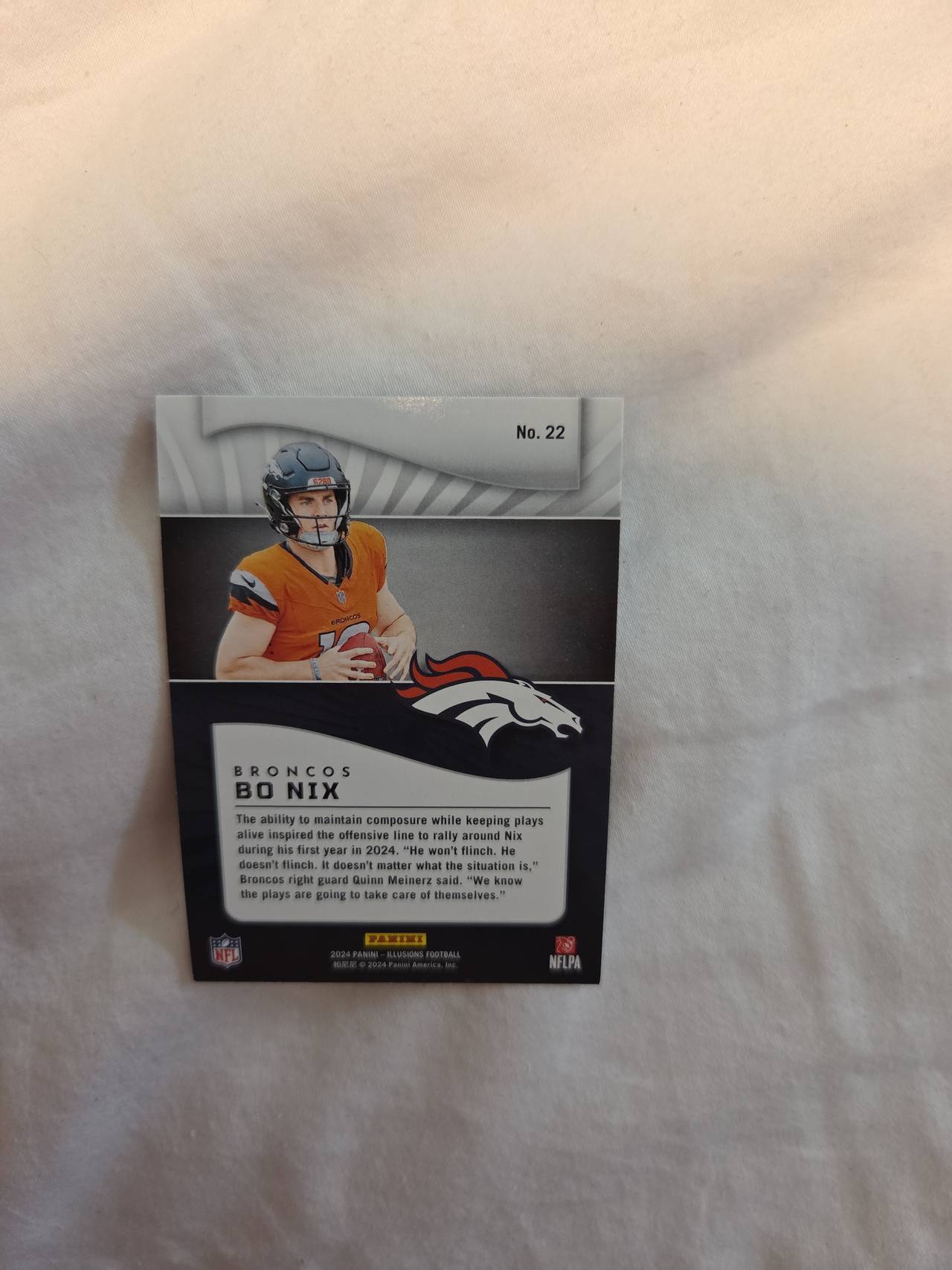 2024 Panini Luminance Bo Nix Rookie Card #201