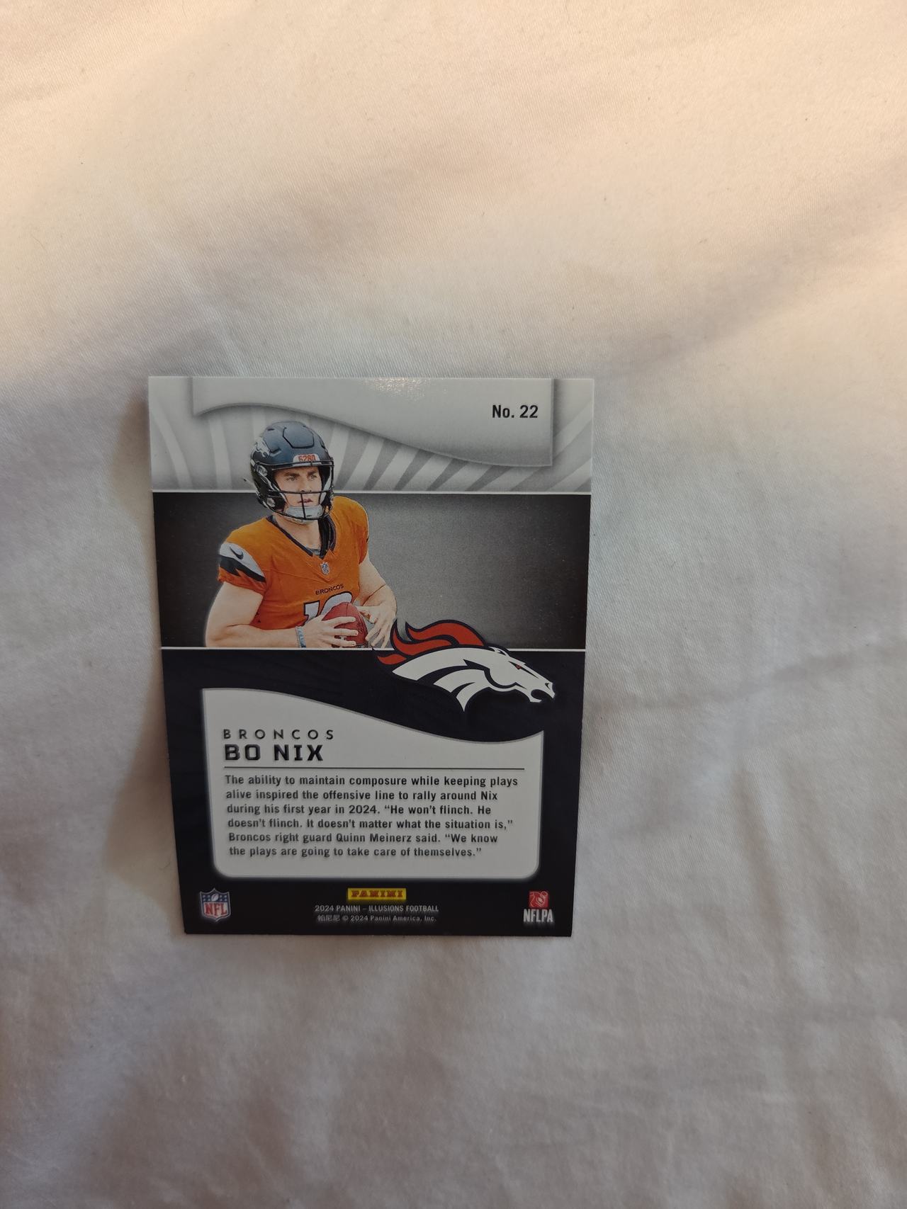 2024 Panini Luminance Bo Nix Rookie Card #201