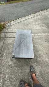 Wicker Patio Coffee Table with Glass Top - Image 2