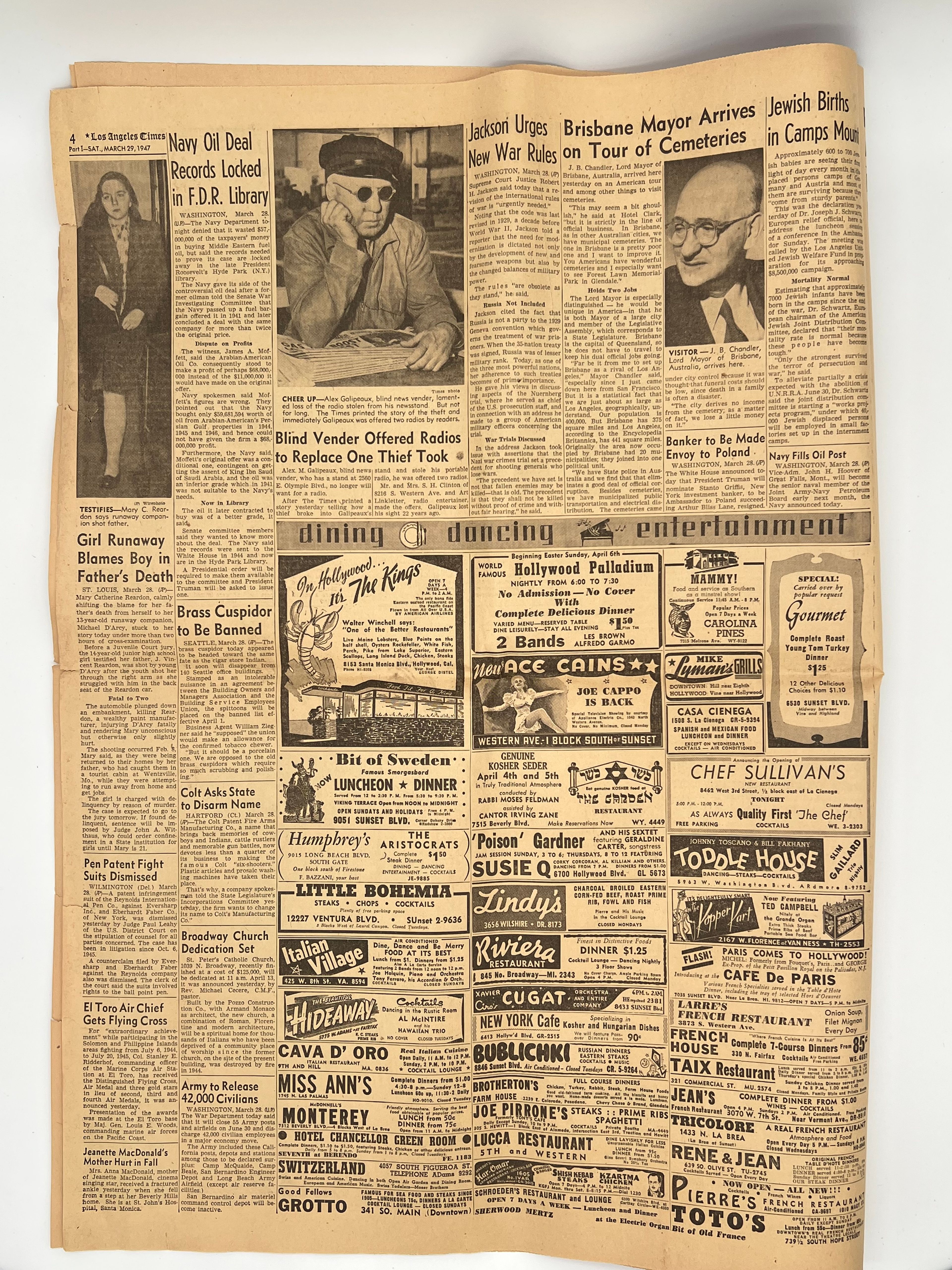 Vintage Los Angeles Times Historical Headline Newspaper - Image 3