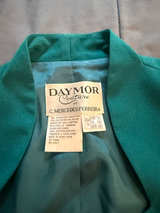 Daymor Couture C. Mercedes Ferreira Teal Blazer - Image 1