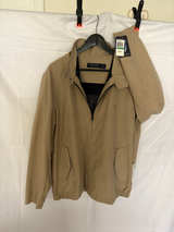 Nautica Men's Classic Windbreaker Jacket. Size L
Khaki Color - Image 1
