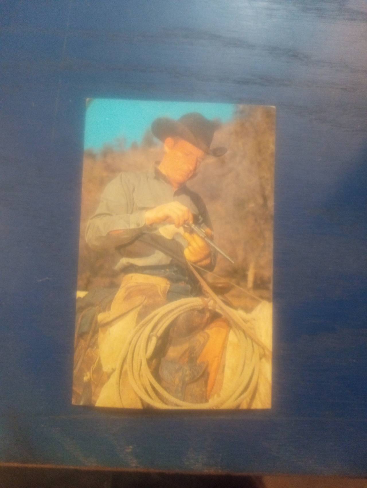 Vintage Harvey Caplin Western Cowboy Reloads Postcard