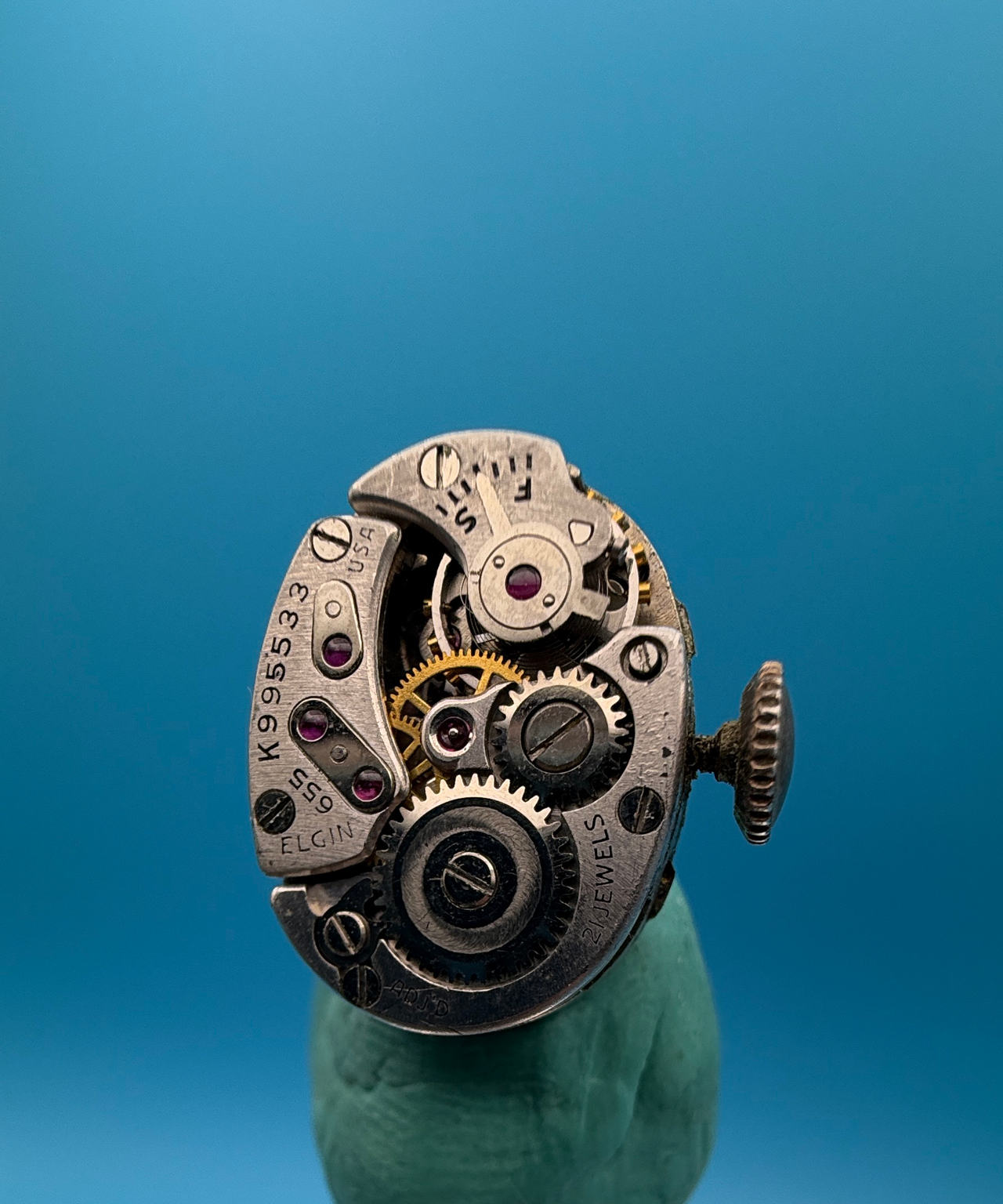 Elgin Grade 655 21 Jewel Watch Movement running