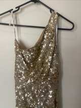 Gold Sequin Eileen Kirby Sydney Designer Prom Formal Dress sz 6au - Image 4