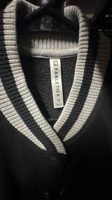Fabletics Varsity Jacket Black/White Size XS - Image 2