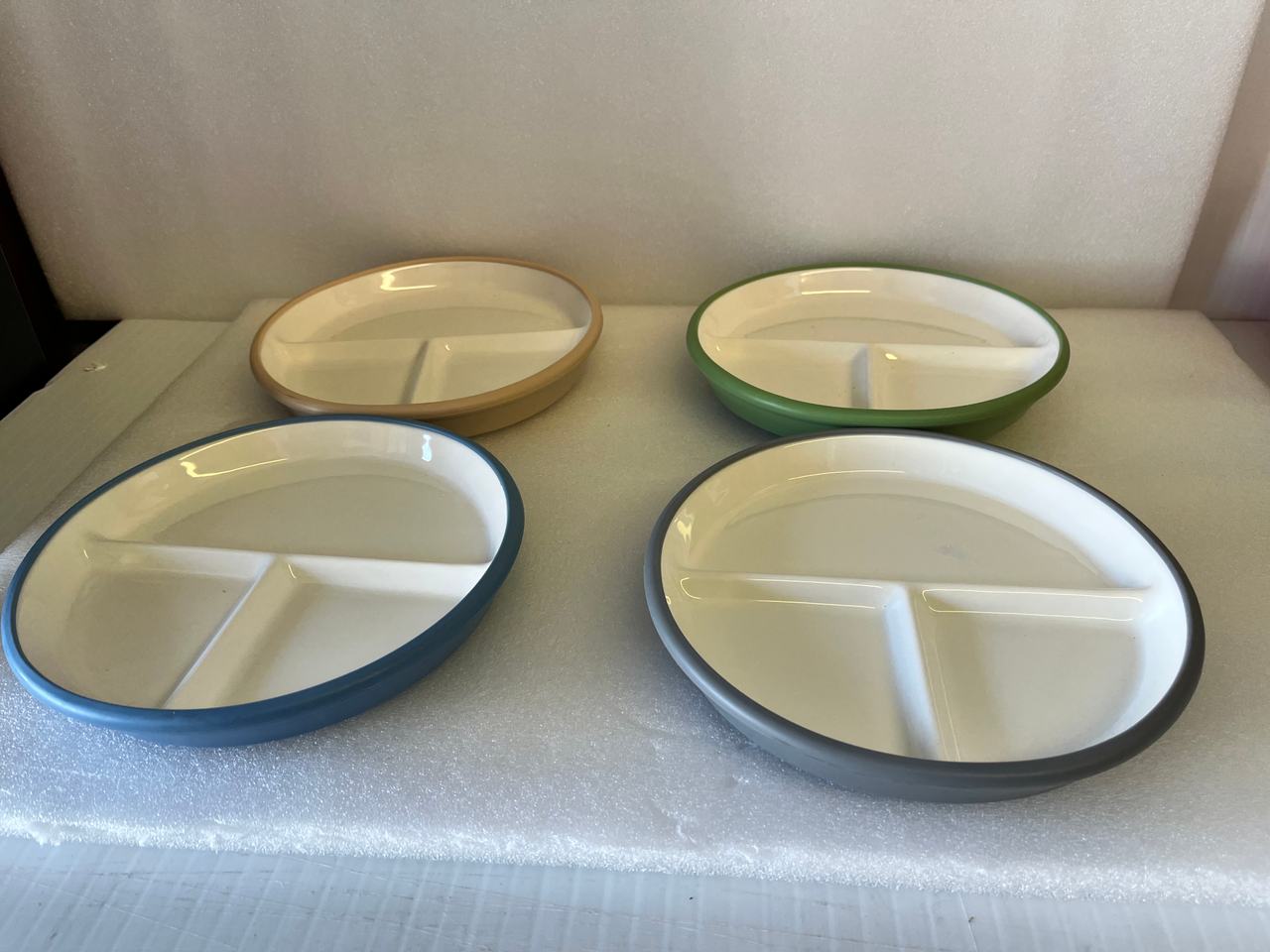 Re-Play Divided Plates Set of 4