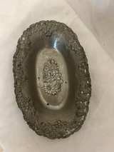 Vintage Floral Repousse Pewter Bowl - Image 4