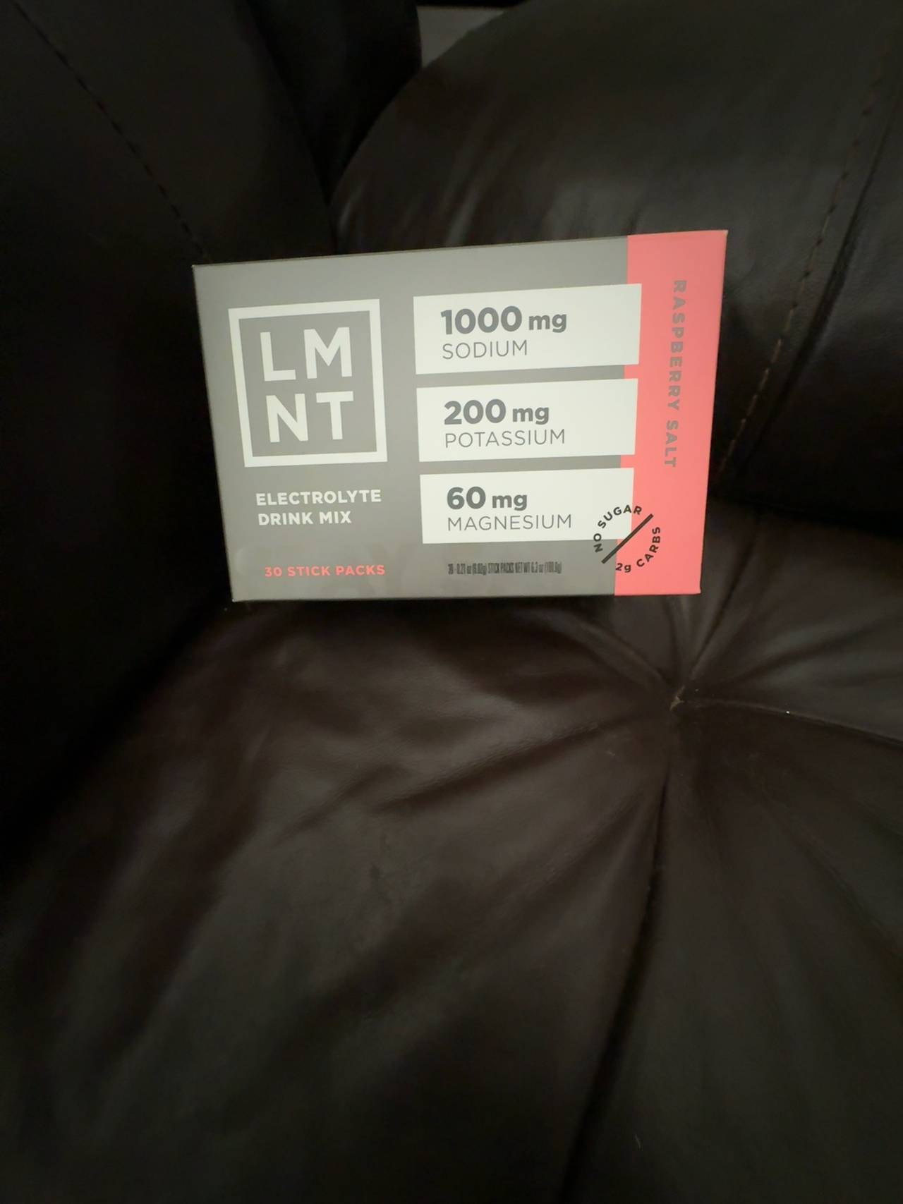 LMNT Electrolyte Drink Mix 30 Stick Packs raspberry salt