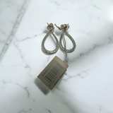 John Hardy Classic Chain Hammered Silver Pear Drop Earrings Brand New with Tags - Image 2