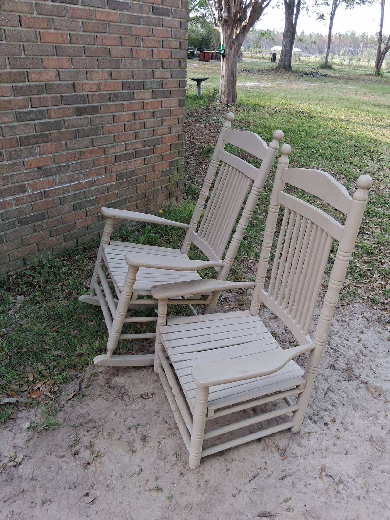 Traditional Wooden Porch Rocking Chair and regular chair