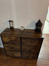 WLIVE 6-Drawer Fabric Dresser with Wood Top - Image 1