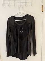 Affliction Women's Embroidered Long Sleeve Thermal Top - Image 1